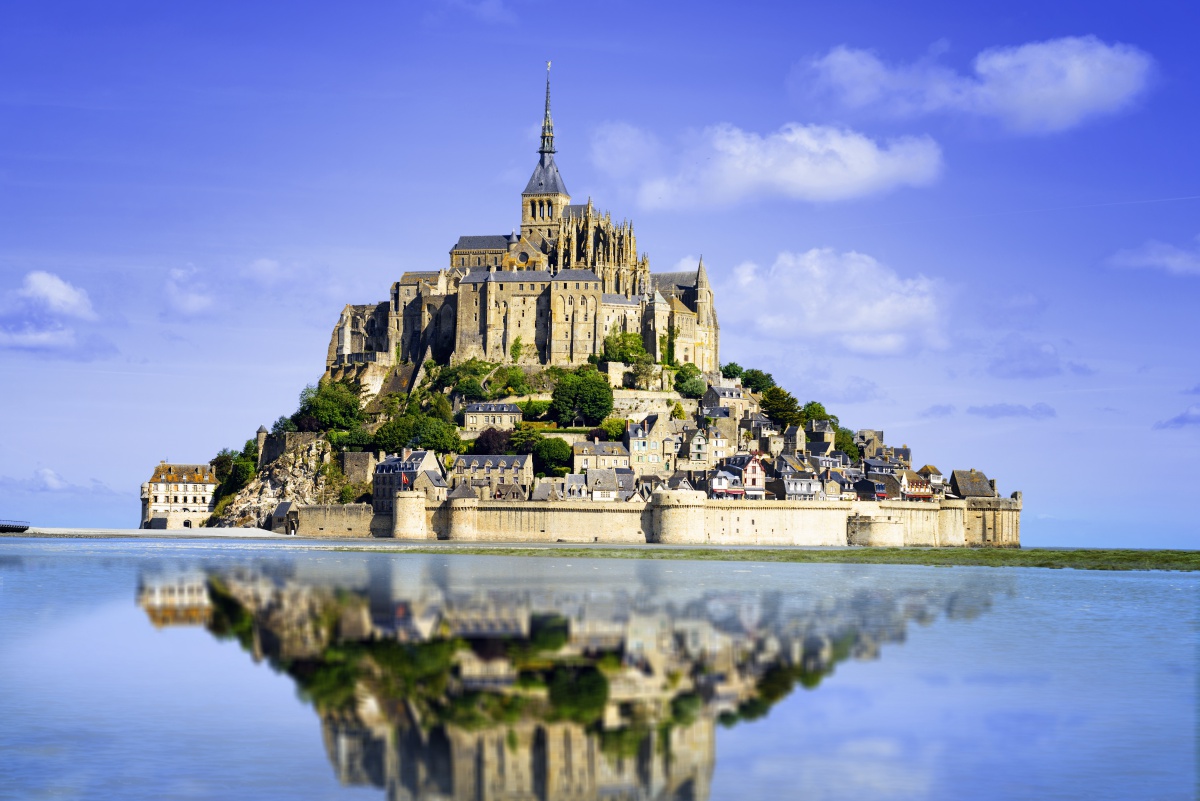 風景画(世界遺産　モンサンミッシェル) Le Mont-Saint-Michel 風景画(世界遺産 モンサンミッシェル) Le Mont-Saint-Michel