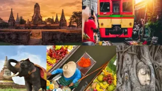 【1名から催行】インスタ映え満載観光ツアー・アユタヤ遺跡＋ダムヌンサドゥアック水上マーケット＋メークロン市場 1日ツアー