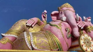 【1名から催行】ピンクのガネーシャ＆ワットパクナム半日ツアー