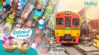 バンコク発 メークローン鉄道市場＋ダムヌン サドゥアク水上マーケット日帰り観光ツアー