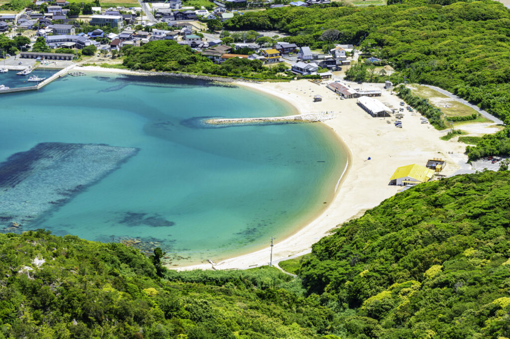 糸島の浜辺（福岡県）風景画　クレパス画原画 64a19157d101ade1dcbf4e2069c8f6