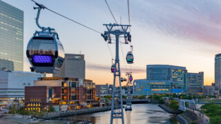 横浜エアキャビンは夜景が綺麗!みなとみらいのロープウェイで贅沢なひとときを