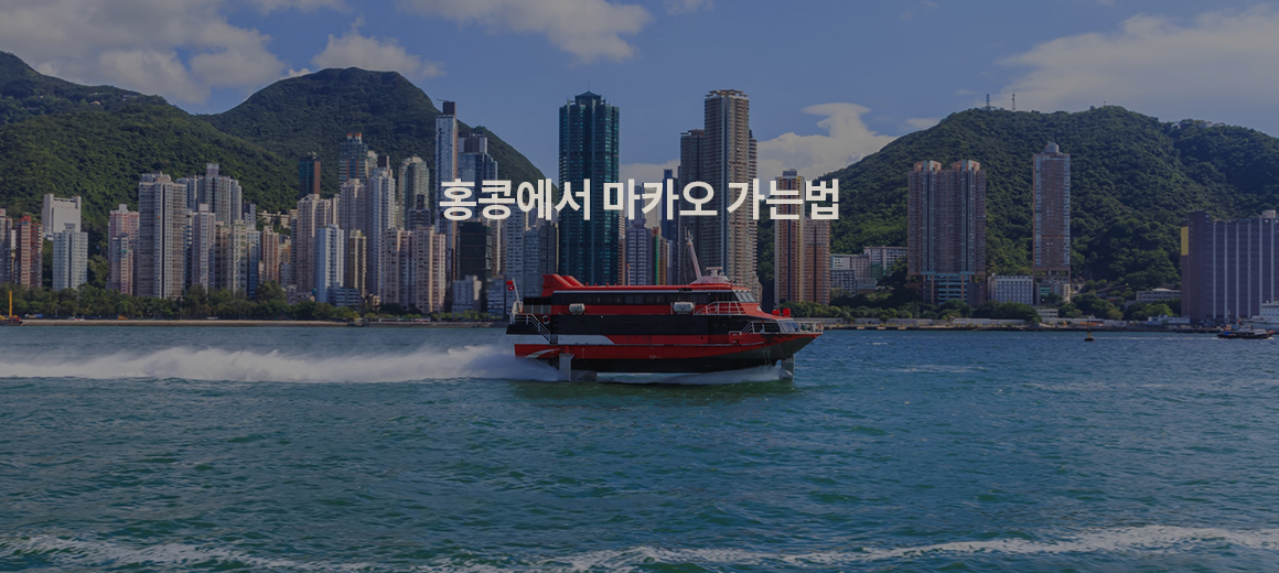 홍콩에서 마카오 가는법 (페리, 버스) 총정리