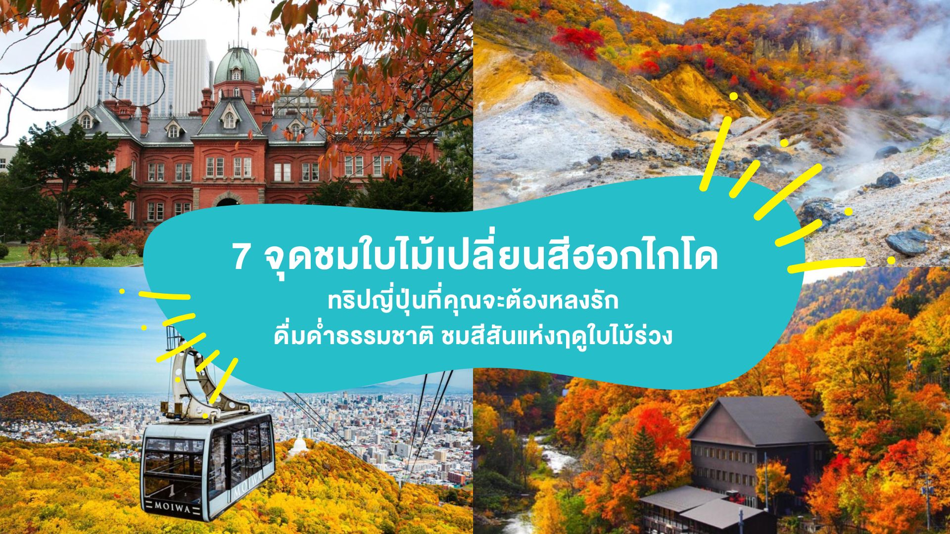 7 จุดชมใบไม้เปลี่ยนสีฮอกไกโด 2025 ทริปญี่ปุ่นที่คุณจะต้องหลงรัก ดื่มด่ำธรรมชาติ ชมสีสันแห่งฤดูใบไม้ร่วง