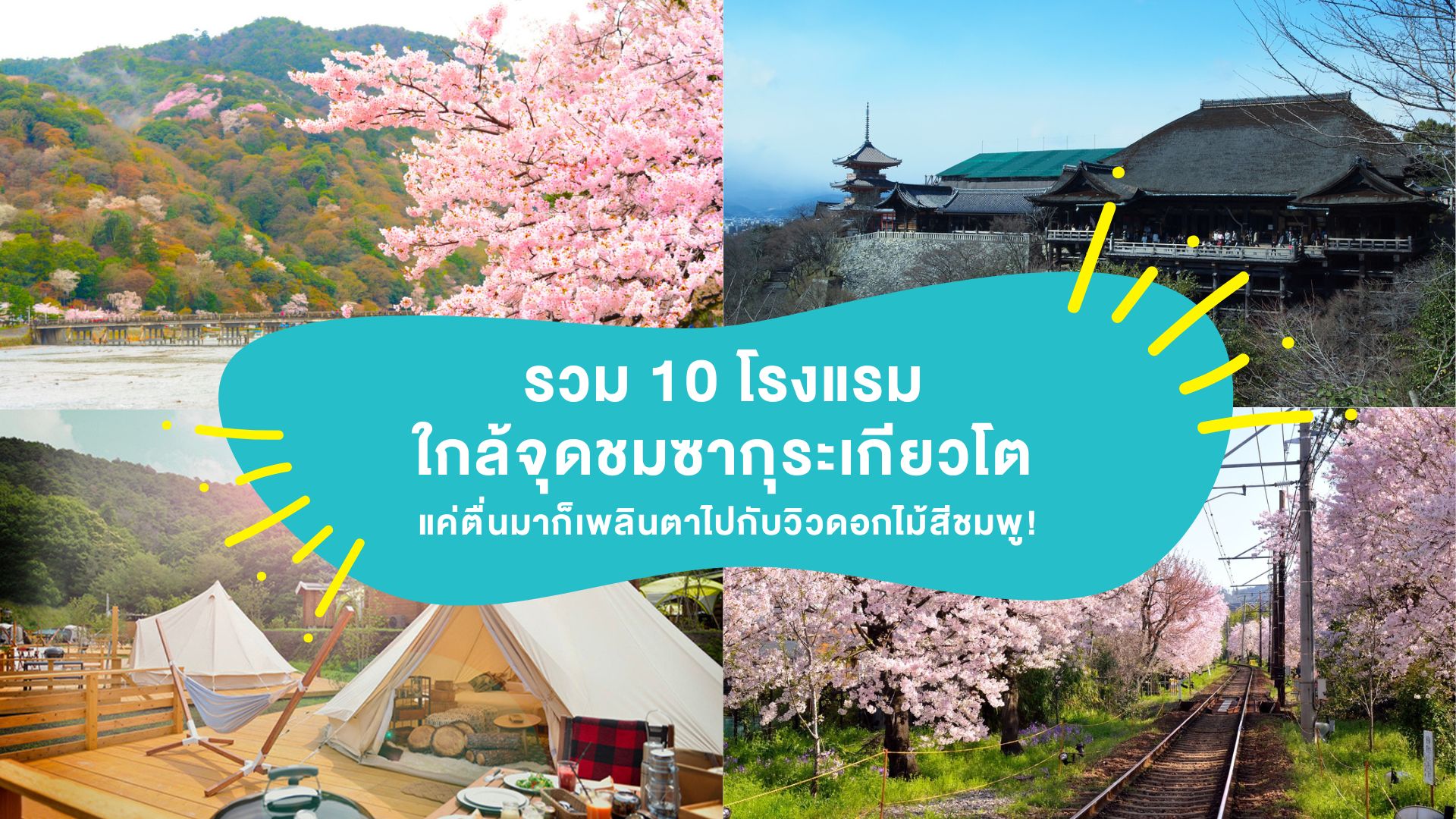 รวม 10 โรงแรมใกล้จุดชม ซากุระเกียวโต 2025 แค่ตื่นมาก็เพลินตาไปกับวิวดอกไม้สีชมพู! ( Kyoto Sakura 2025 )