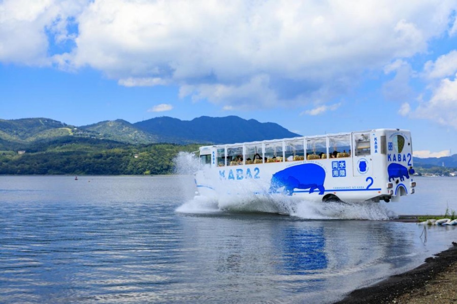 山中湖, 山中湖交通, 山中湖一日遊, 山中湖水陸巴士, 山中湖河馬水陸兩用船, 山中湖美食, 山中湖天氣 - TISS玩味食尚 富士山山中湖 山中湖河馬KABA