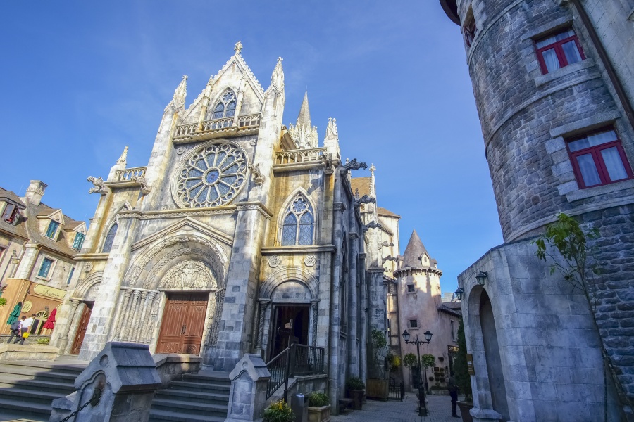 峴港巴拿山-法國村-教堂