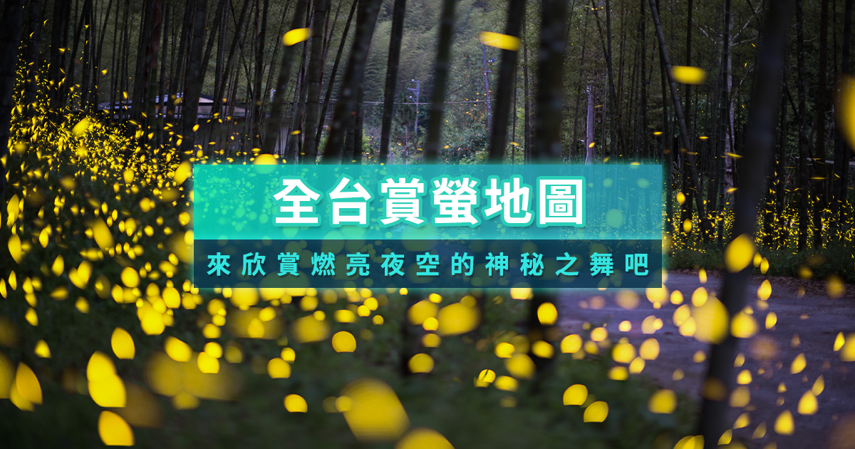 螢火蟲景點攻略》2026全台賞螢地圖/秘境農場/季節時間/攝影教學