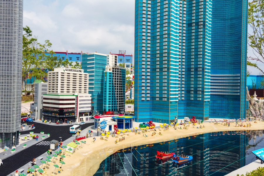 韓國樂高樂園-設施-迷你樂園-城市景2