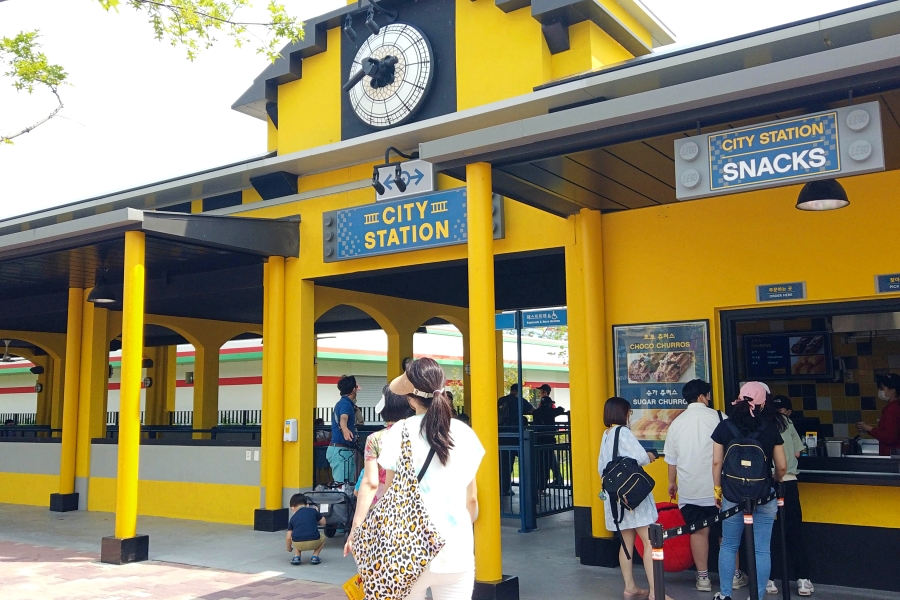 韓國樂高樂園-設施-樂高城市區-車站