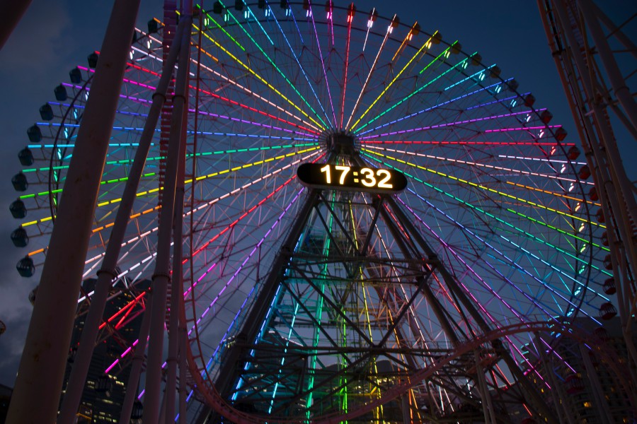 神奈川景點 橫濱景點 橫濱紅摩天輪 Cosmo Clock 21