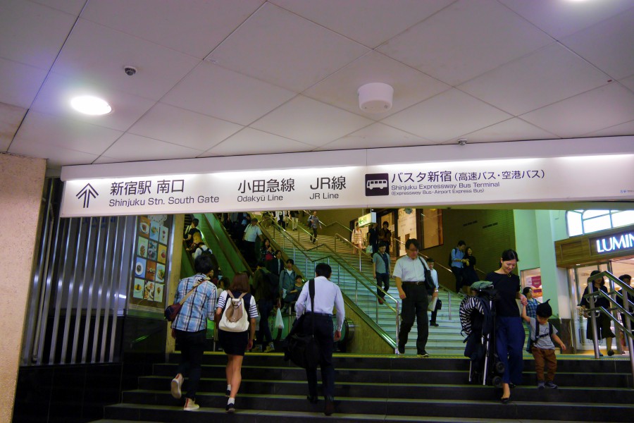 新宿車站-新宿站-轉乘-平面圖-地圖