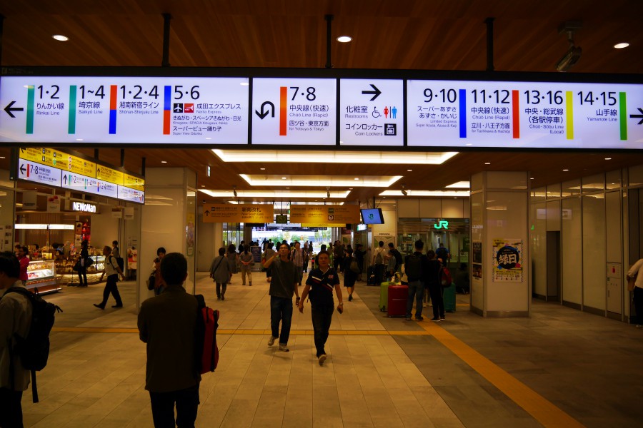 新宿車站-新宿站-轉乘-平面圖-地圖
