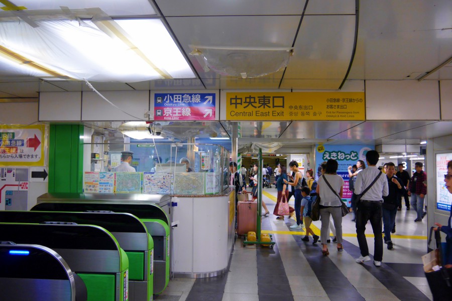 新宿車站-新宿站-轉乘-平面圖-地圖