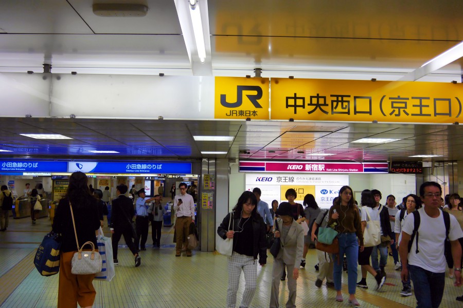 新宿車站-新宿站-轉乘-平面圖-地圖