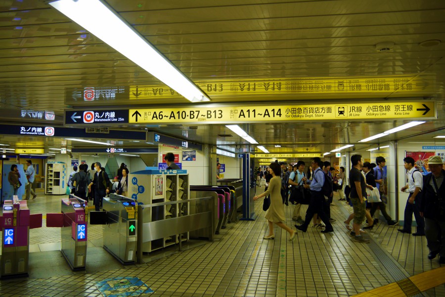 新宿車站-新宿站-轉乘-平面圖-地圖