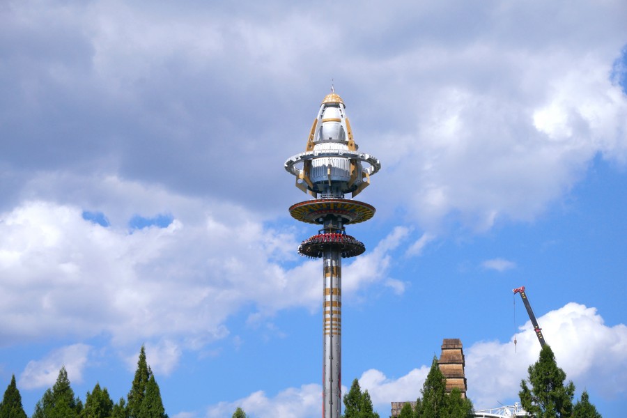 九族文化村必玩-遊樂設施-UFO自由落體